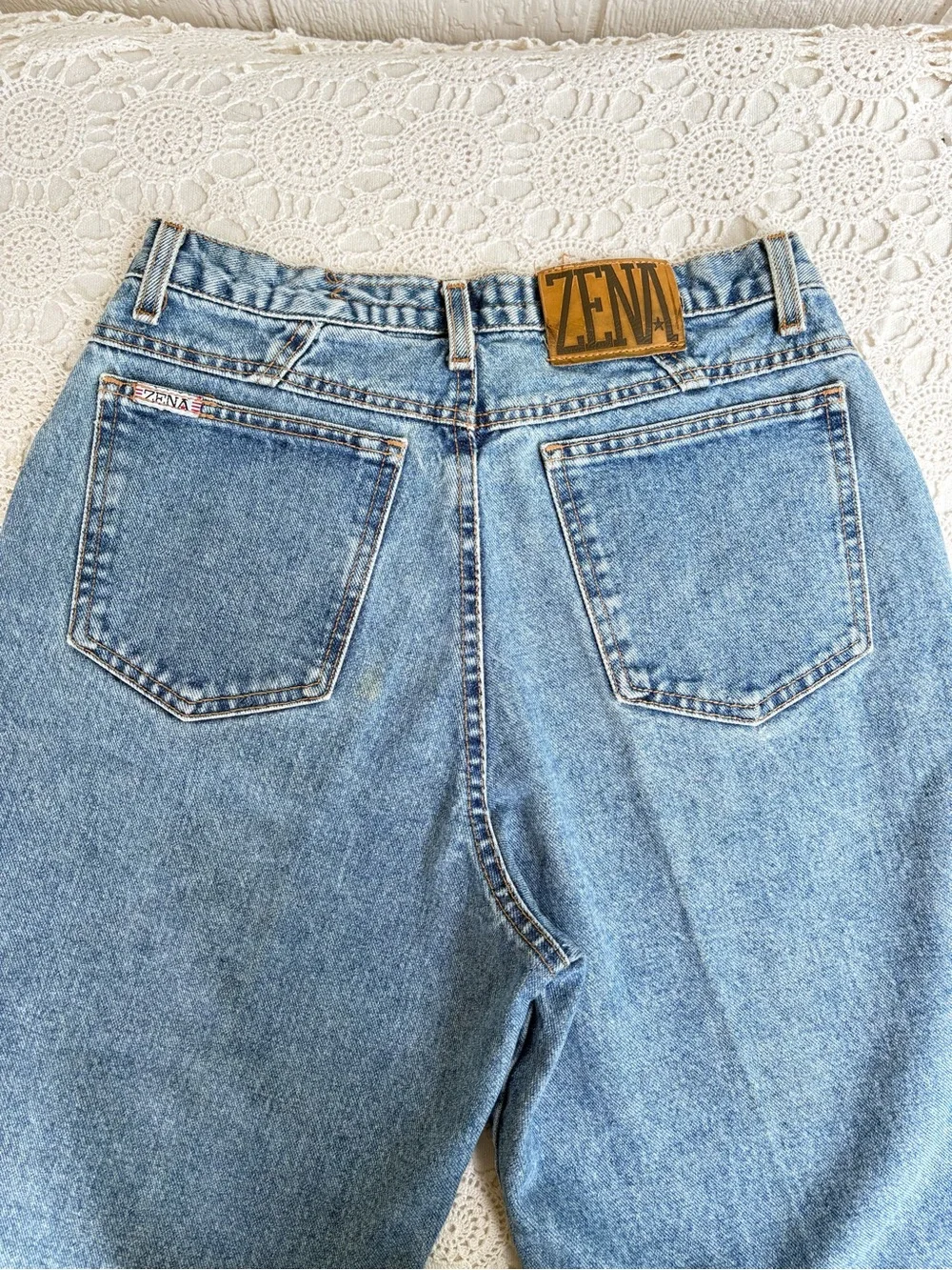Zena Vintage Light Blue Denim Jeans 13